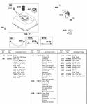 Fuel System Diagram and Parts List for 138432-0188-B1  Briggs and Stratton Engine